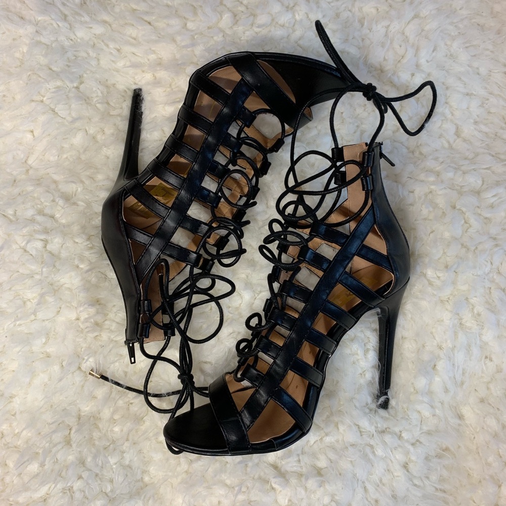 Charlotte Russe/Fahrenheit lace-up heels